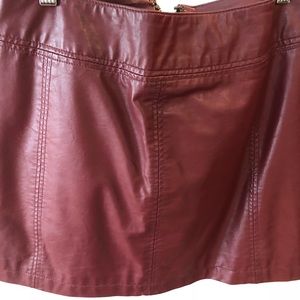 Free people leather skirt